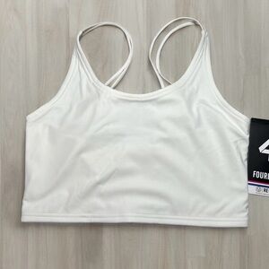 FourLaps Poise Longline Bra activewear White‎ size small